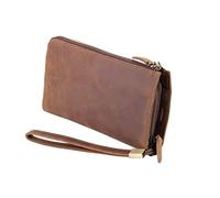 BGFYUSF Leather Clutch Wallet Party Hand Wallet Men Zipper Long Wallet Large Leather Wallet，A-One Size