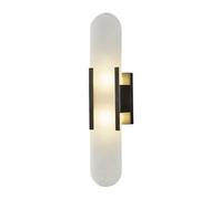 BGFYUSF Marble Wall Light,Post Iron Gold Black Wall Sconce,Marble Wall Lamp,Fixture Bedroom Bathroom Wall Mount Lighting Living Room Wall Lantern,Dark-19.7in