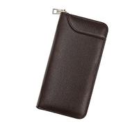 BGFYUSF Men Wallet Long Style Credit Card Holder Male Phone Purse Zipper Large Capacity Brand Leather Clutch Bag for Men,D-20cm*10cm*2.7cm