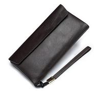 BGFYUSF Mens Wallet Mens Womens Wallet Leather Clutch Purse Wallet Minimalist Bussiness Long Wallet Credit Card Holder Wallet Checkbook Wallet Travel Wallet，Coffee-20.5x10x2.5cm