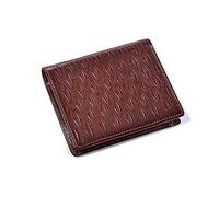 BGFYUSF Men's Wallet,Tri-fold Leather Vintage Multi-Card Slots Short Wallet,Brown-One Size