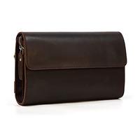 BGFYUSF Multifunctional Wallet Clutch Bag Retro Men's Clutch Bag Large-Capacity Hand-held Wallet Bag，A-6 * 24 * 15cm