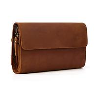 BGFYUSF Multifunctional Wallet Clutch Bag Retro Men's Clutch Bag Large-Capacity Hand-held Wallet Bag，B-6 * 24 * 15cm