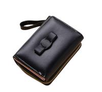 BGFYUSF Pu Leather Short Wallets for Women Simple and Cute Bowknot Ladies Clutch Pure Color Zipper Buckle Coin Purse，A-7.5 cm