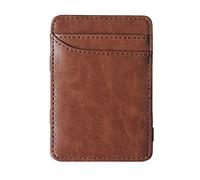 BGFYUSF Slim Men's Leather Wallet Credit Card Holder Women Small Cash Clip Bifold Man Clamps for Money，D-10 * 7cm
