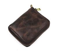 BGFYUSF Vegetable Tanned Old Retro Wallet Zipper Business Casual Wallet Coin Purse Large Capacity Wallet，D-11 * 2 * 8m