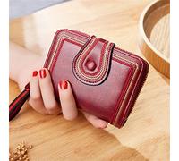 BGFYUSF Women Wallet Oil Wax Leather Hasp Wallet Female Purses Lady Purse Clutch Bag Wallet，C-9.5 cm