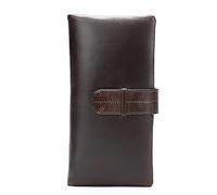 BGFYUSF Zipper Men Long Wallet Vintage Cow Leather Male Clutch Purse Phone Card Holder Genuine Leather Mens Wallets，A-19 * 9cm