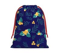 BGGJJ Christmas Berry Ultra Soft Velvet Gift Bag,Holiday Drawstring Gift Bags, Christmas Gift Wrapping Sacks Pouches For Xmas Presents Party Favor(Large Medium Small)