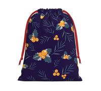 BGGJJ Christmas Berry Ultra Soft Velvet Gift Bag,Holiday Drawstring Gift Bags, Christmas Gift Wrapping Sacks Pouches For Xmas Presents Party Favor(Large Medium Small)