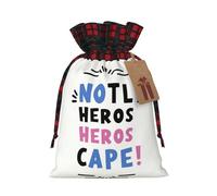 BGGJJ International Doctors Day Christmas Drawstring Gift Bags, Burlap Xmas Party Candy Treat Sacks, Plaid Color Blocking