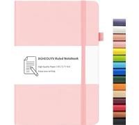 BGHEOUYV Notebook Journal, College Ruled Notebook Lined A5 160 Pages,Hard Cover Journals for Writing, Notebooks for Work Office School Women Men,5.7 inches x 8.4 inches(Pink)