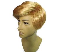 BGHJUE Classic American Style Men Gold Hair Wig Carnival Halloween Male Cosplay Props Short Lace Party Dress Performance Funny Wigs Gold