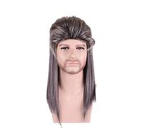 BGHJUE Mens Wig Male Hair Long Straight Halloween Cosplay Anime Costume Party Wigs 22inch