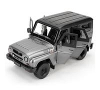 BGHSCA 1/18 Scale Waz Hunter Diecast Model Car,Zinc Alloy Pull Back Toy Vehicles with Sound and Light for Kids 3+ Years Old Gift Gray