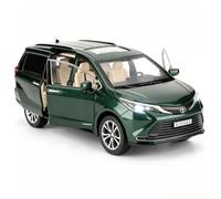 BGHSCA 1:24 Compatible for Sienna MPV Diecast Car Model, Alloy Pull Back Toy Vehicle with Lights & Sounds, Toy Car for Boys Girls Kids & Adult Collectors, Birthday Gift (Green)