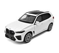 BGHSCA 1/24 Diecast Model Car Compatible for BMW X5M SUV, Collectible Zinc Alloy Toy Car with Lights and Sounds, Pull Back Vehicles Toy Model for Adults Kids Birthday Gifts Decoration (White)