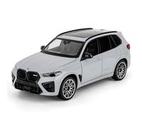 BGHSCA 1/24 Diecast Model Car Compatible for BMW X5M SUV, Collectible Zinc Alloy Toy Car with Lights and Sounds, Pull Back Vehicles Toy Model for Adults Kids Birthday Gifts Decoration (Gray)