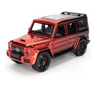 BGHSCA 1/24 Scale Toy Car Compatible for G63 AMG All Terrain Off Road Model Car, Diecast Pull Back Toy Vehicles with Sound and Light, Model Vehicle for Kids Boys Girls Birthday Gift Red
