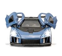 BGHSCA 1/32 Scale McLaren Senna Super Car Model, Zinc Alloy Pull Back Sports Car Toy with Sound and Light, Toy Vehicles for Kids Boys Girls Gift Blue