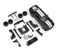 BGHSCA 1:36 Assembled Car Model for 2022 Dodge Challenger SRT Hellcat, Zinc Alloy Vehicle Toy Kit,Educational Building Blocks Toys Birthday Gift for Children (Black)