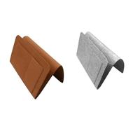 BGHYJKOL Armchair Caddy Household Bedroom Bedside Hanging Bags Felt Bed Head Storage Bag Multi Pocket Sofa Portable(Gray and Coffee)