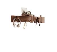 BGHYJKOL Key Hanger Piano-Key Wall Mounted Coat Rack - Multi-Functional Space-Saving Hanger for Bedroom, Entryway & Behind Doors(Brown1)