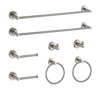 BGL Bathroom Hardware Set Brushed Nickel Bathroom Accessory Set Towel Bar 8 Pieces