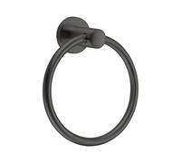 BGL Grey Towel Ring for Bathroom - 304 Stainless Steel PVD Finish, Wall Mounted Rustproof Hand Towel Holder