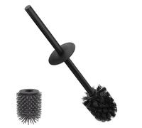 BGL PP Bristles Toilet Brush with Dual-Handle Assembly - Durable Black Toilet Brush, Easy to Assemble and Clean, Modern Bathroom Design
