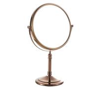 bgl Rose Gold 8 Inch Double-Sided Makeup Mirror - 1x & 3x Magnification, Standing Vanity Mirror with Copper & 304 Stainless Steel Frame, Rotating Beauty Mirror for Dressing Table