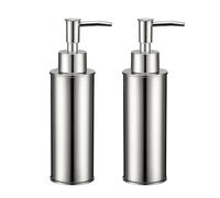 BGL Soap Dispenser 2 Pack, Free Standing Liquid Soap Dispenser, 304 Stainless Steel Hand Soap Dispensers for Kitchen & Bathroom, Chrome