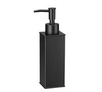 bgl Square Soap Dispenser 304 Stainless Steel Standing hand wash dispenser for Shower, Bathroom, Kitchen, Washroom (Black)