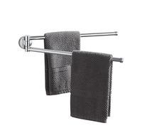 BGL Swivel Towel Bar for Bathroom Chrome,Swing Out Double Towel Bar 2-Arm Kitchen Wall Mounted Towel Hanger Holder for Bathroom Organizer