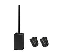 BGL Toilet Brush black, Stainless Steel Toilet brush Holder, Square Wc Brush (Black)