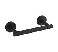 BGL Toilet Paper Holder Black Wall Mount, Bathroom Toilet Paper Holder Matte Black SUS 304 Stainless Steel, Double Post Pivoting Toilet Paper Roll Holder for Bathroom RV
