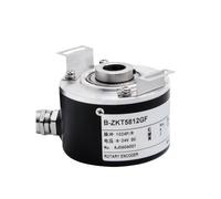 BGMCSFerG 58mm ZKT5812 Incremental Encoder 12mm Hollow Shaft Rotary Switch NPN Open Collector 1000-2500-3600-5000 PPR 5-24VDC