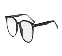 BGMCSFerG Big Frame Square Glasses for Women Spectacle Frames Men Unisex Eyeglass Black Grey