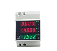BGMCSFerG D52-2058 Wattmeter Din Rail Volt Current Meter Power Factor Digital AC80-300V Multi-function Kwh Hz 0-100A