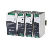 BGMCSFerG Industrial DIN Rail Switching Power Supply WDR-75W 120W 150W 240W 380V AC to DC 12V 24V Led Light CCTV Transformer SMPS