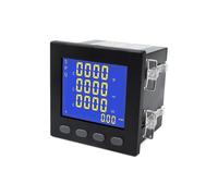BGMCSFerG LCD Three Phase Panel Meter V A Hz Cos KWh Electricity Multi Function Watt Hour 5A Ampere Volt Power Factor