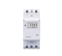 BGMCSFerG Type Din Rail 2 Wire Weekly 7 Days Programmable Digital TIME SWITCH Relay Timer Control AC 220V 230V 12V 24V 48V 16A