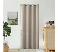 BGment Camel Door Curtain 80 Inch Length for Doorway, Bedroom Closet Curtain, Privacy Thermal Insulated Blackout Grommet Room Divider for Room Separation, 1 Panel, 52 Inch Wide