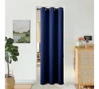BGment Navy Door Curtain 78 Inch Length for Doorway, Bedroom Closet Curtain, Privacy Thermal Insulated Blackout Grommet Room Divider for Room Separation, 1 Panel, 40 Inch Wide