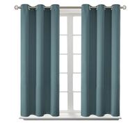 BGment Room Darkening Curtains 45 Inches Long - Grommet Thermal Insulated Drapes Window Treatment Curtains for Bedroom, 2 Panels, 38 x 45 Inch, Stone Blue