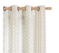 BGment Sage Green Curtains Spring Leaf Floral Print Cottage Core Botanical Curtains for Living Room Light Filtering Curtain 63 Inch Long for Farmhouse Rustic, Each 52 Inch Wide, 2 Panels Set