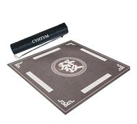 BgnEhRfL mah jongg mat, Grey Large Thick Noise Reducing Mahjong Mat, Trimmable Table