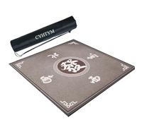 BgnEhRfL mah jongg mat, Grey Large Thick Noise Reducing Mahjong Mat, Trimmable Table