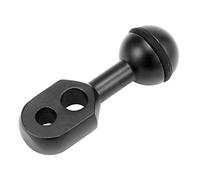 BGNing 1" 1 inch Ball to YS Head Clip Arm Compatible for Gopro Action Video Camera Light Diving Ball Head Butterfly Clip Adapter Mount Accessories