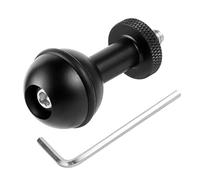 BGNing 1" Ball Head Adapter, 1" Ball Mount Head Base Adapter Connector, 1/4" M5 Adjustable Screw Fix Mount for Camera Cage Accessory (Black M5)